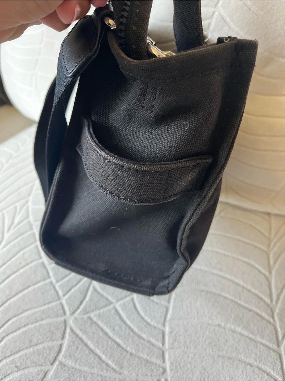 Marc Jacobs Black Canvas 'The Tote Bag' Small Tote